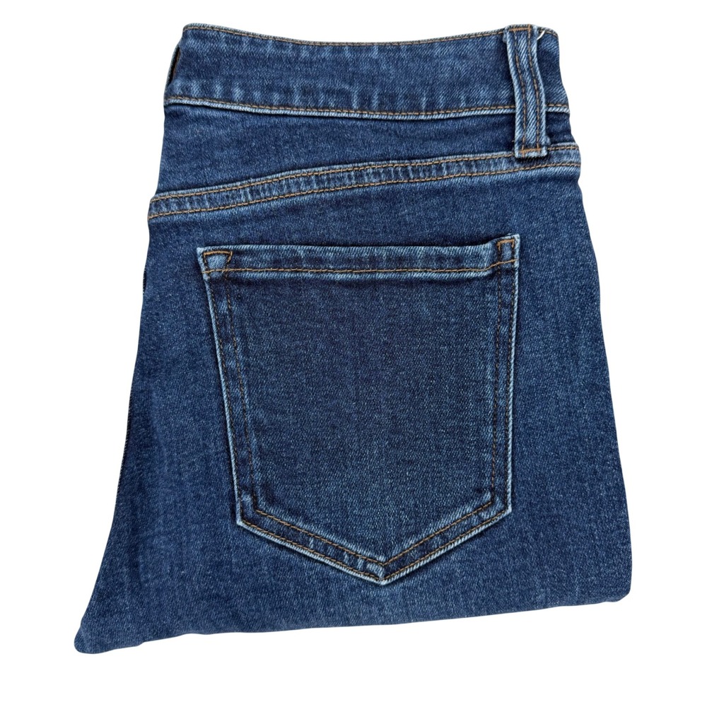 Quince Skinny Jeans Women 27 Dark Blue Stretch High Rise Classic Feminine